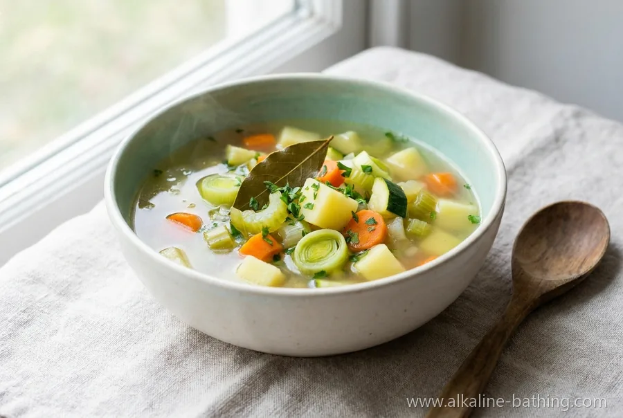 Basische Gemüsesuppe mit Kartoffeln
