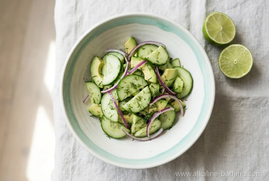 Gurken-Avocado-Salat mit Dill