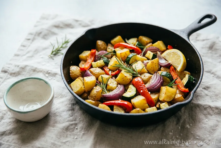 Kartoffel-Gemüse-Pfanne mit Rosmarin