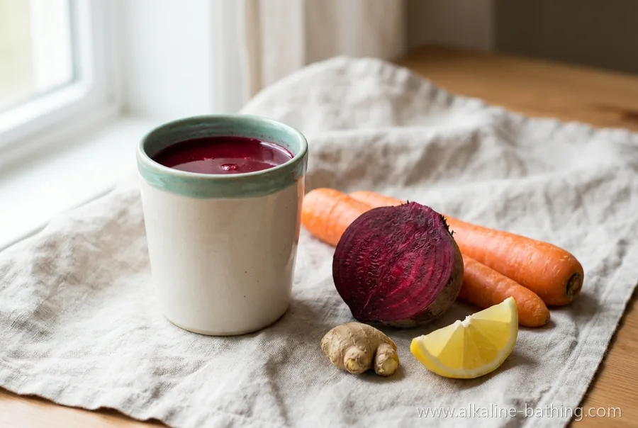Rote Bete, Karotte und Ingwer