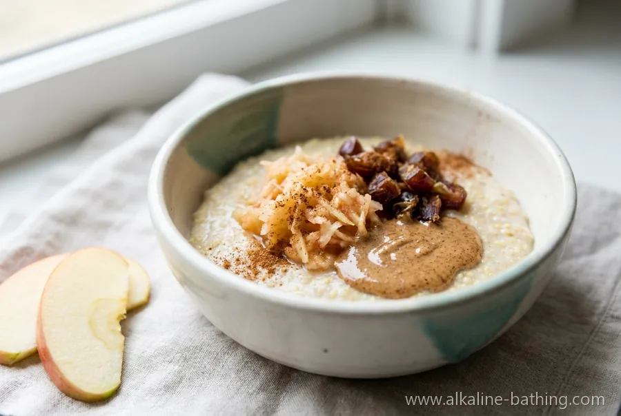 Warmer Apfel-Zimt-Hirsebrei