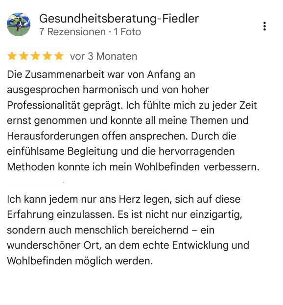 Testimonial Fiedler